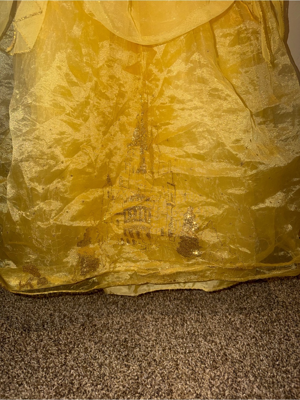 Disney Collection Princess Belle Dress Up Girls Size 5/6 BEAUTY & THE BEAST - Picture 3 of 7